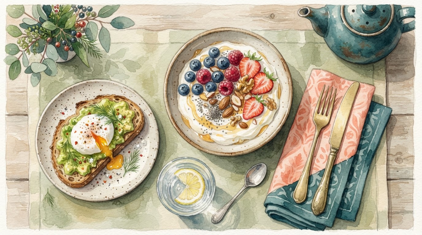 Ein gesundes, proteinreiches Frühstück
