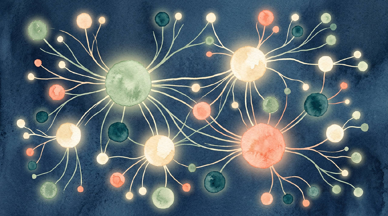 An abstract representation of social connection.